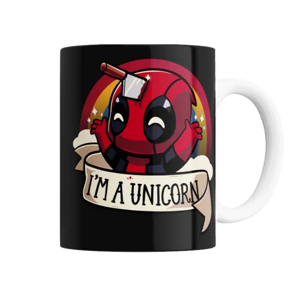 Taza de Cerámica Deadpool Unicornio I'm a Unicorn