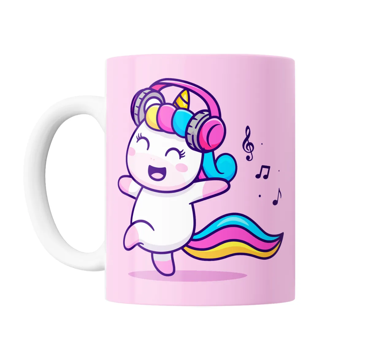 Taza de Cerámica Unicornio Bailando con Auriculares - vista 2
