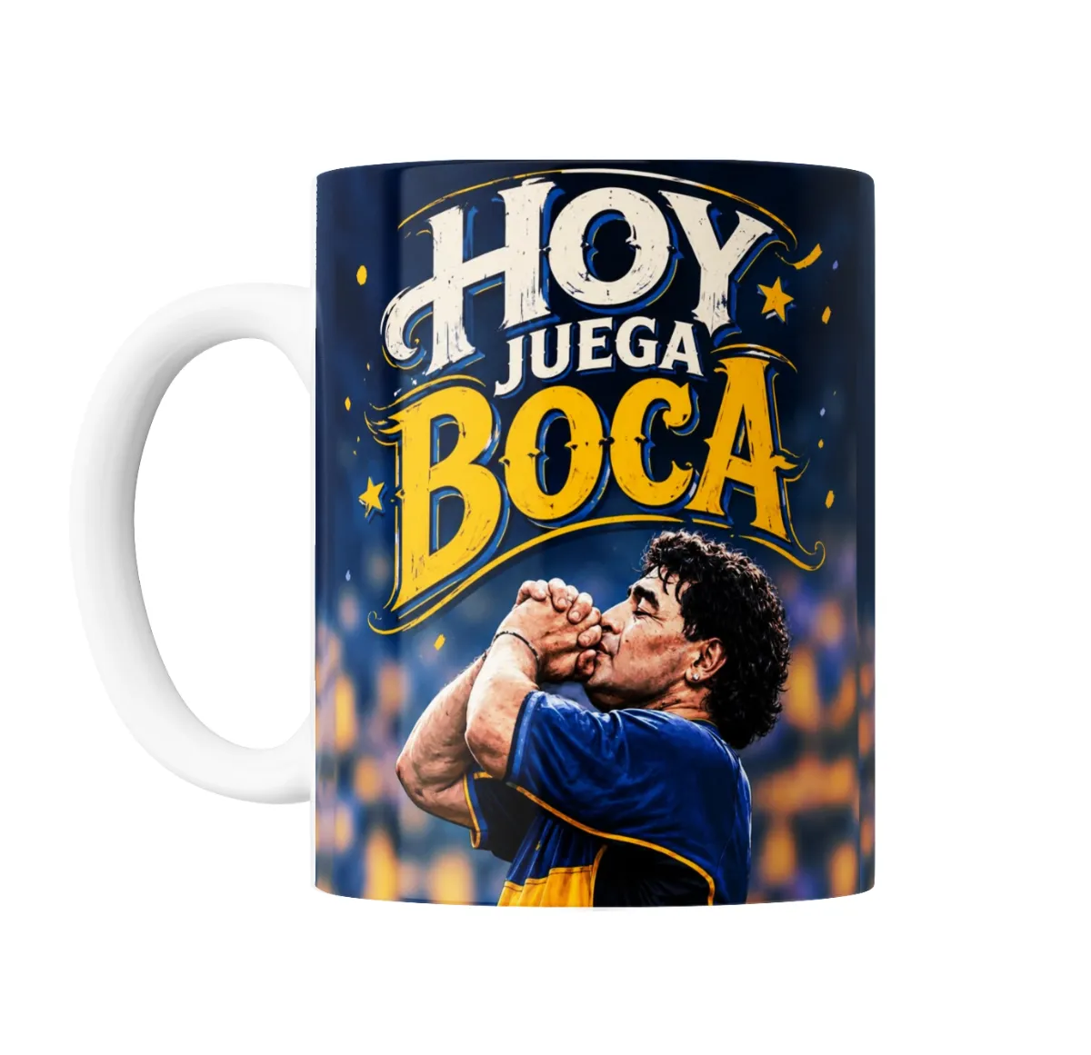 Taza de Cerámica Boca Juniors Hoy Juega Boca Maradona - vista 2