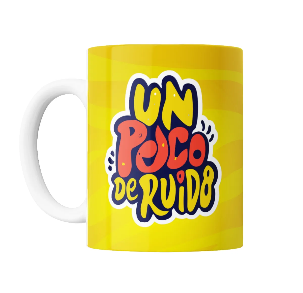 Taza de Cerámica Un Poco de Ruido Logo Amarillo - vista 2