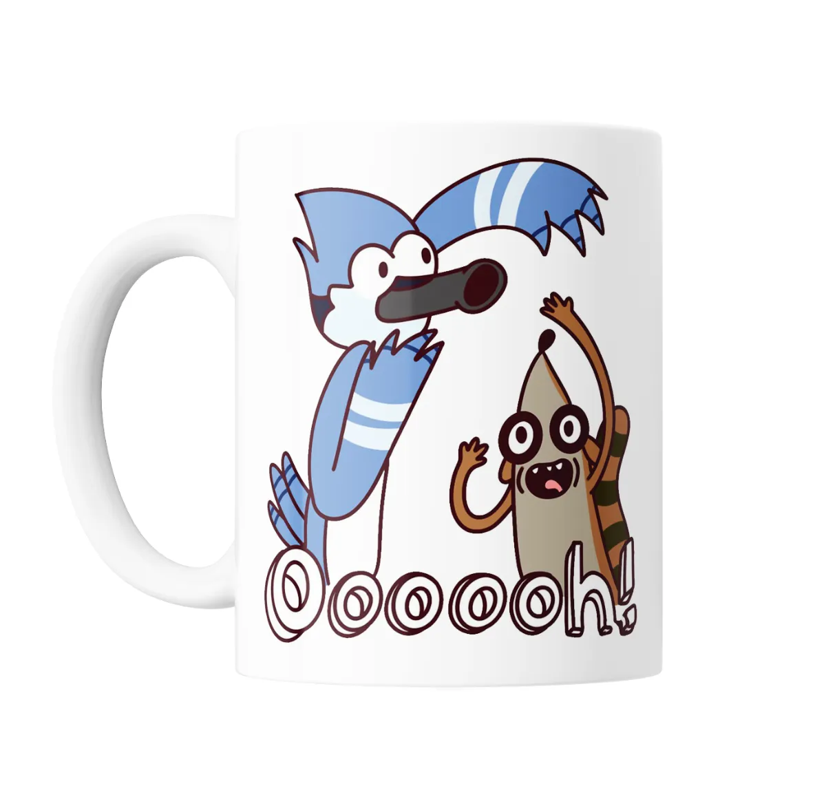 Taza de Cerámica Un Show Mas Mordecai y Rigby Ooooh - vista 2