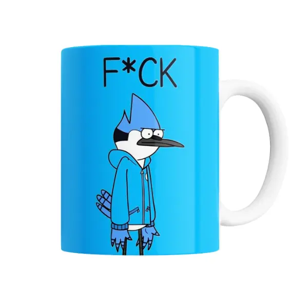 Taza de Cerámica Un Show Mas Mordecai F*CK