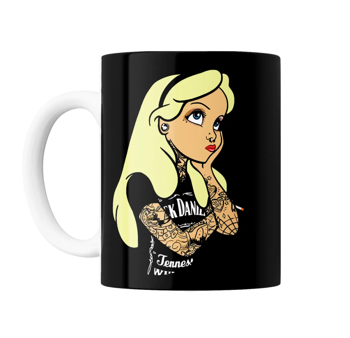 Taza de Cerámica Alicia Tatuada Jack Daniel's - vista 2