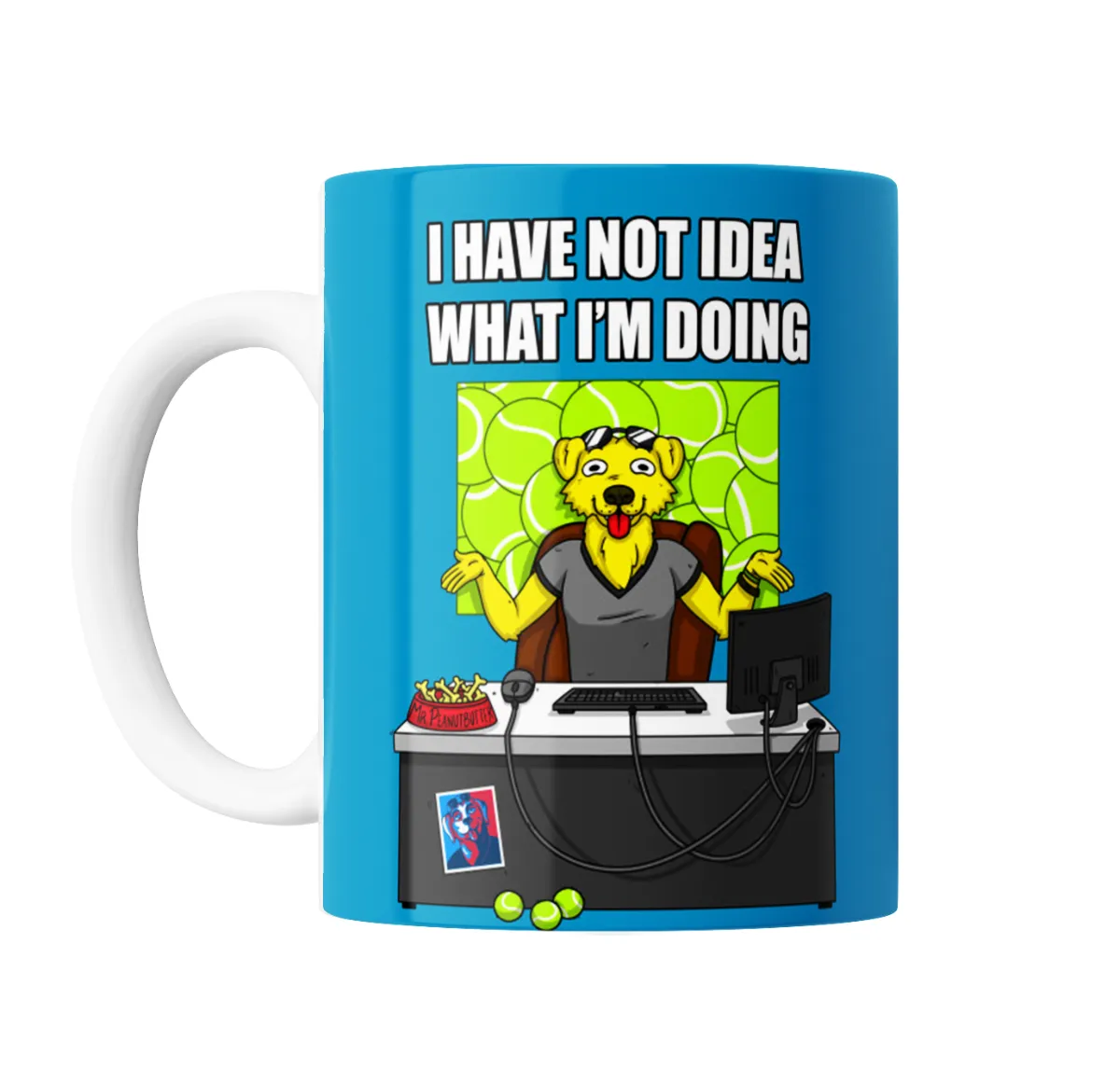 Taza de Cerámica Bojack Horseman Mr. Peanutbutter I Have No Idea What I'm Doing - vista 2