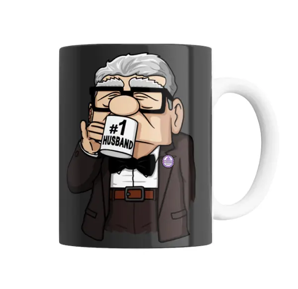 Taza de Cerámica Up Carl Fredricksen #1 Husband