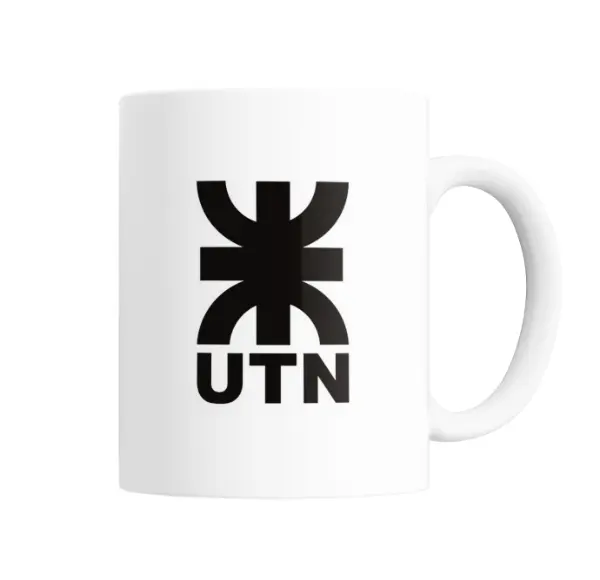 Taza de Cerámica UTN Universidad Tecnológica Nacional Logo