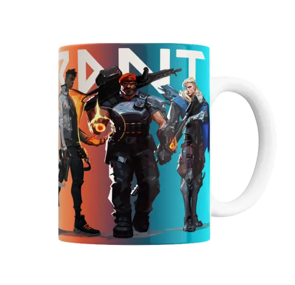 Taza de Cerámica Valorant Personajes Equipo