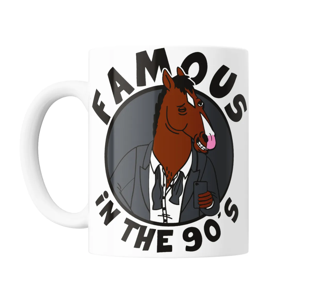Taza de Cerámica Bojack Horseman Famous in the 90s - vista 2