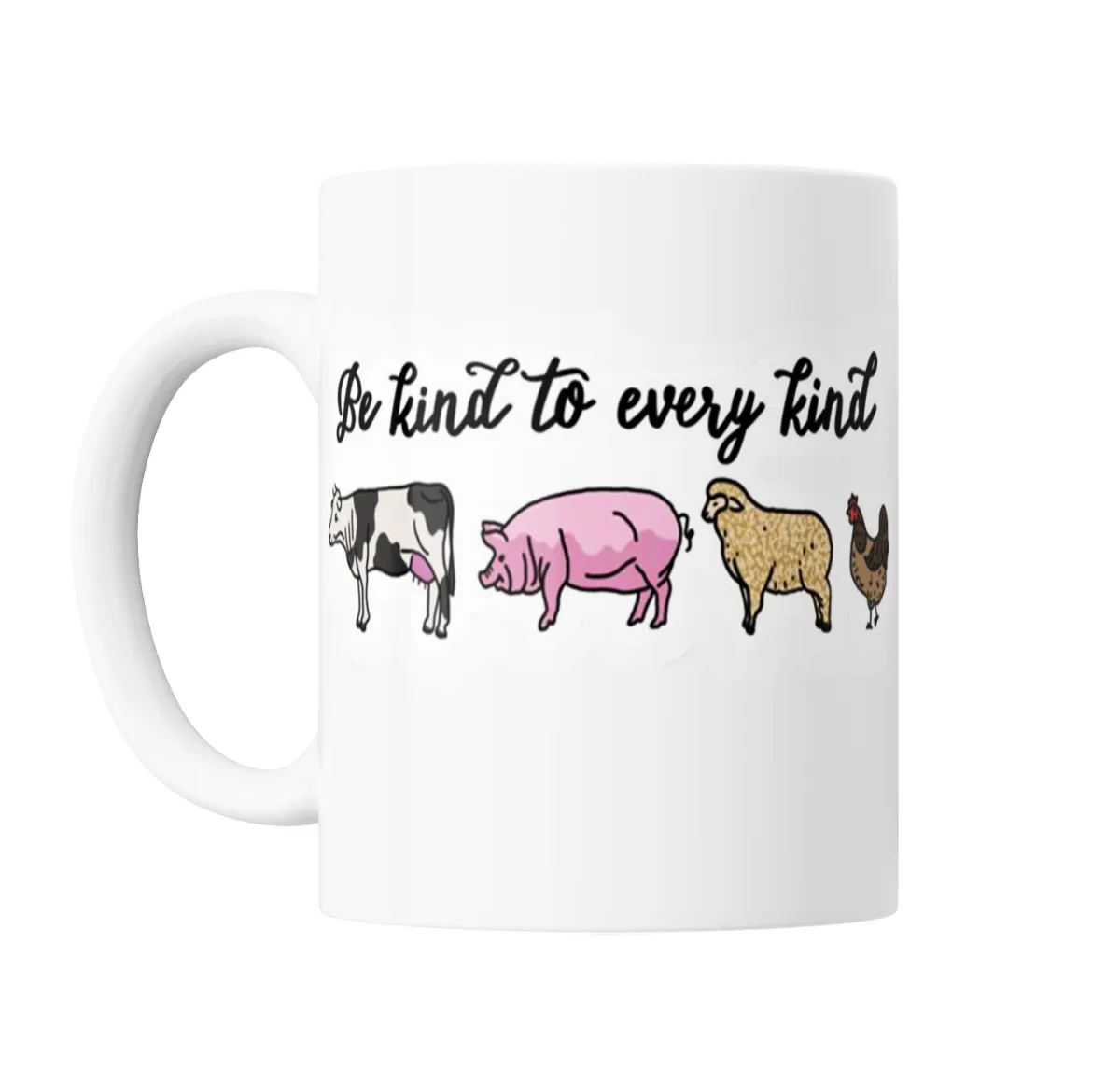 Taza de Cerámica Be Kind to Every Kind Vegan - vista 2