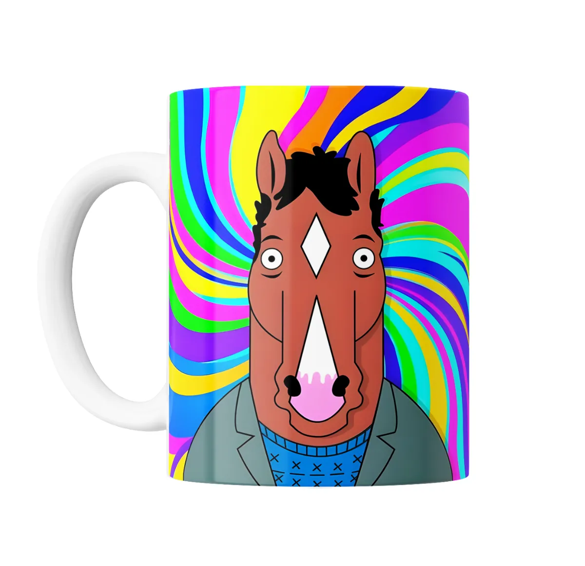 Taza de Cerámica Bojack Horseman Caballo Psicodélico - vista 2