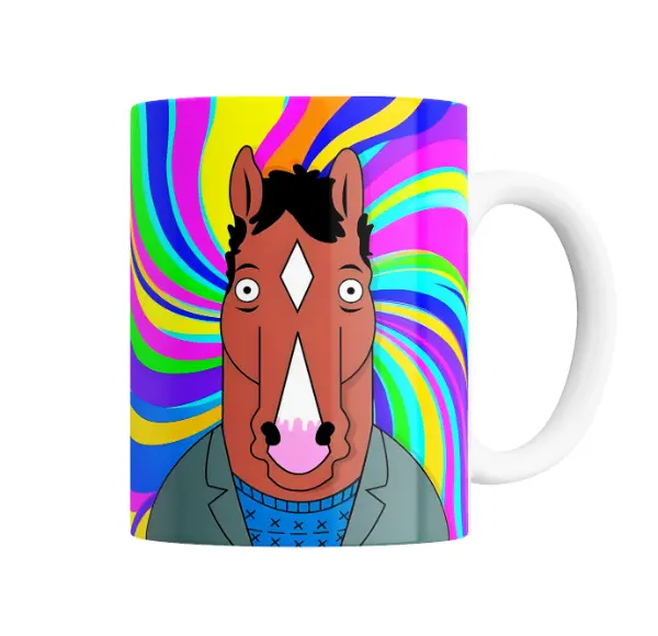Taza de Cerámica Bojack Horseman Caballo Psicodélico