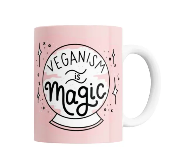 Taza de Cerámica Veganism is Magic