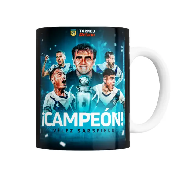 Taza de Cerámica Vélez Sarsfield Campeón Torneo Betano