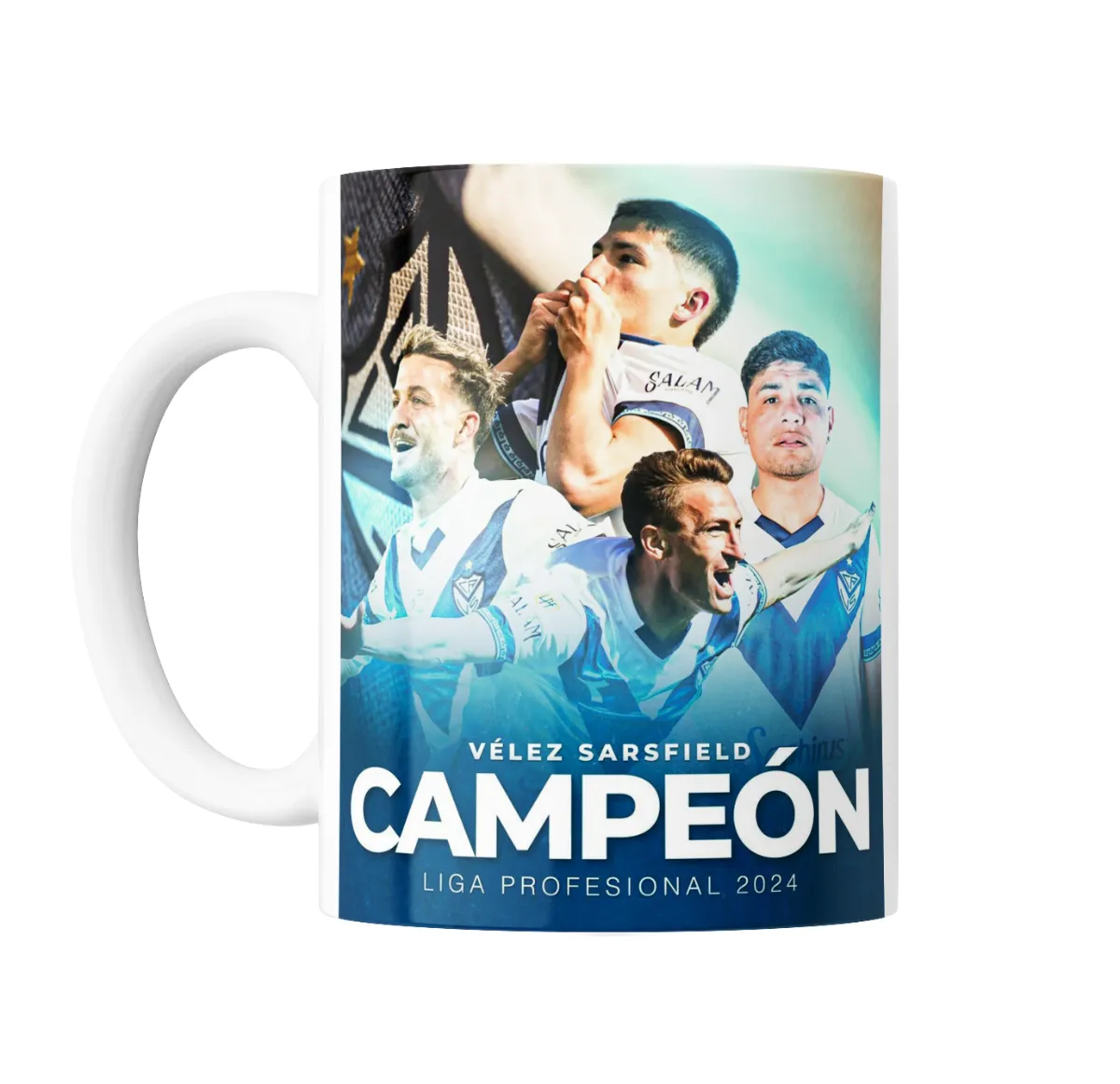 Taza de Cerámica Vélez Sarsfield Campeón Liga Profesional 2024 - vista 2