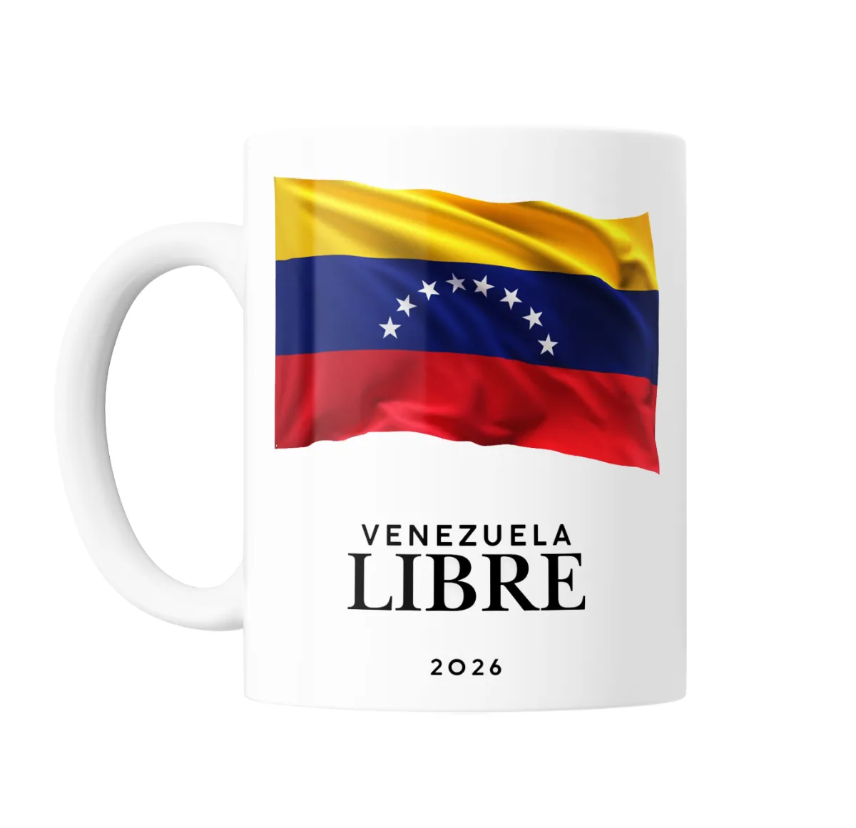 Taza de Cerámica Venezuela Libre Bandera 2026 - vista 2