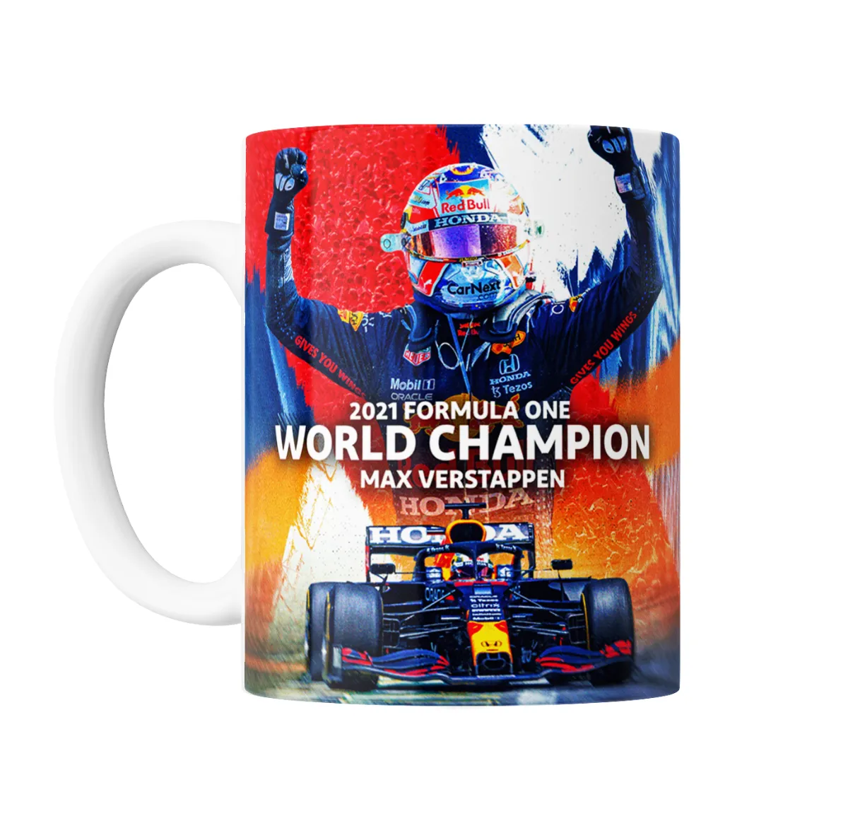 Taza de Cerámica Verstappen Campeón Mundial F1 2021 - vista 2