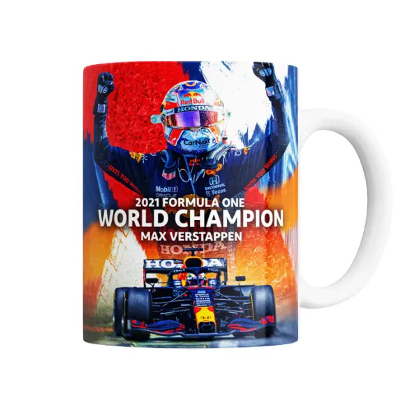 Taza de Cerámica Verstappen Campeón Mundial F1 2021