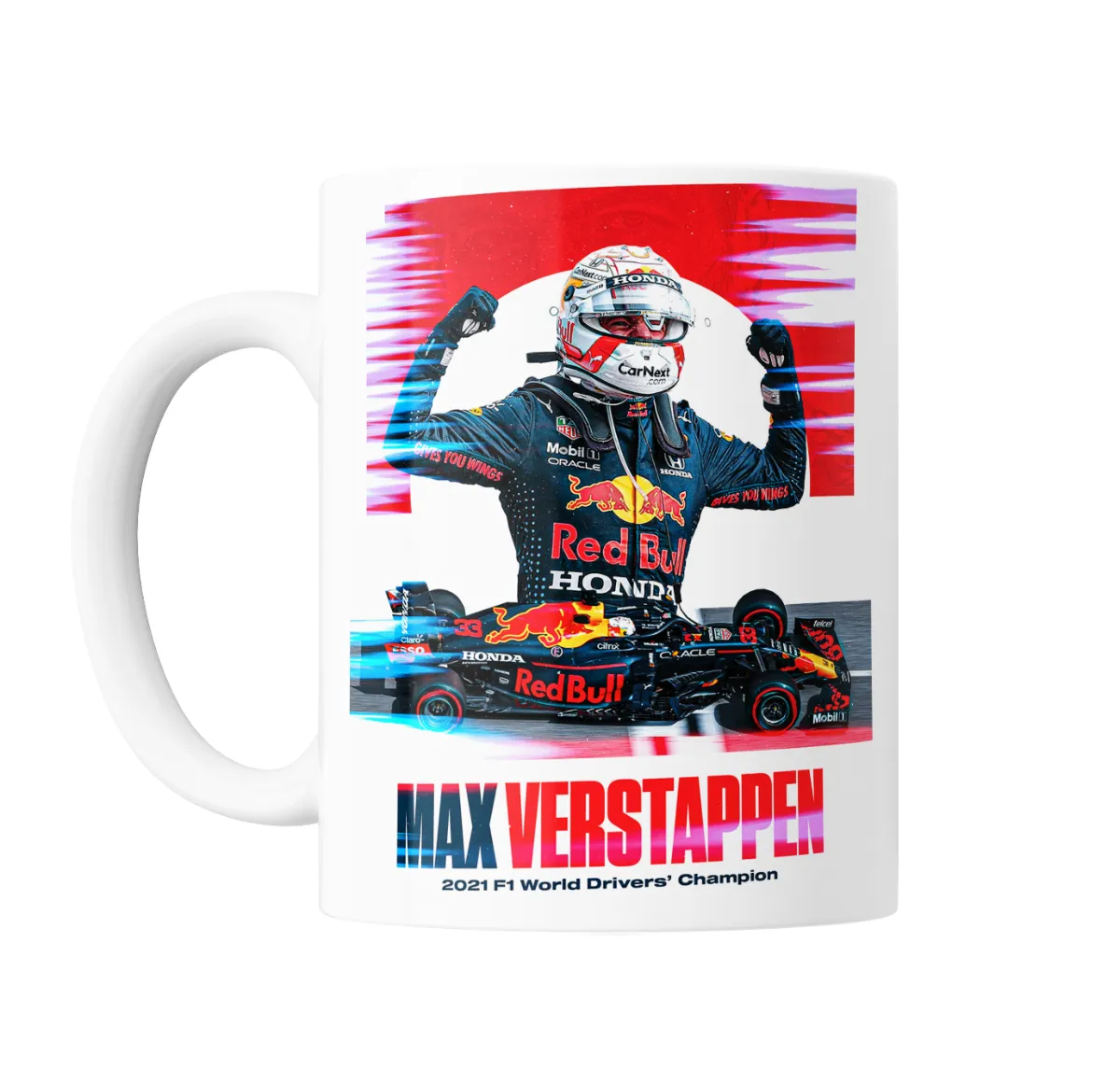 Taza de Cerámica Max Verstappen Campeón del Mundo 2021 Red Bull - vista 2