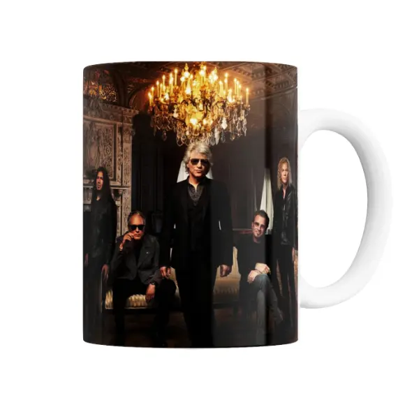 Taza de Cerámica Bon Jovi Banda Grupo Sala Elegante