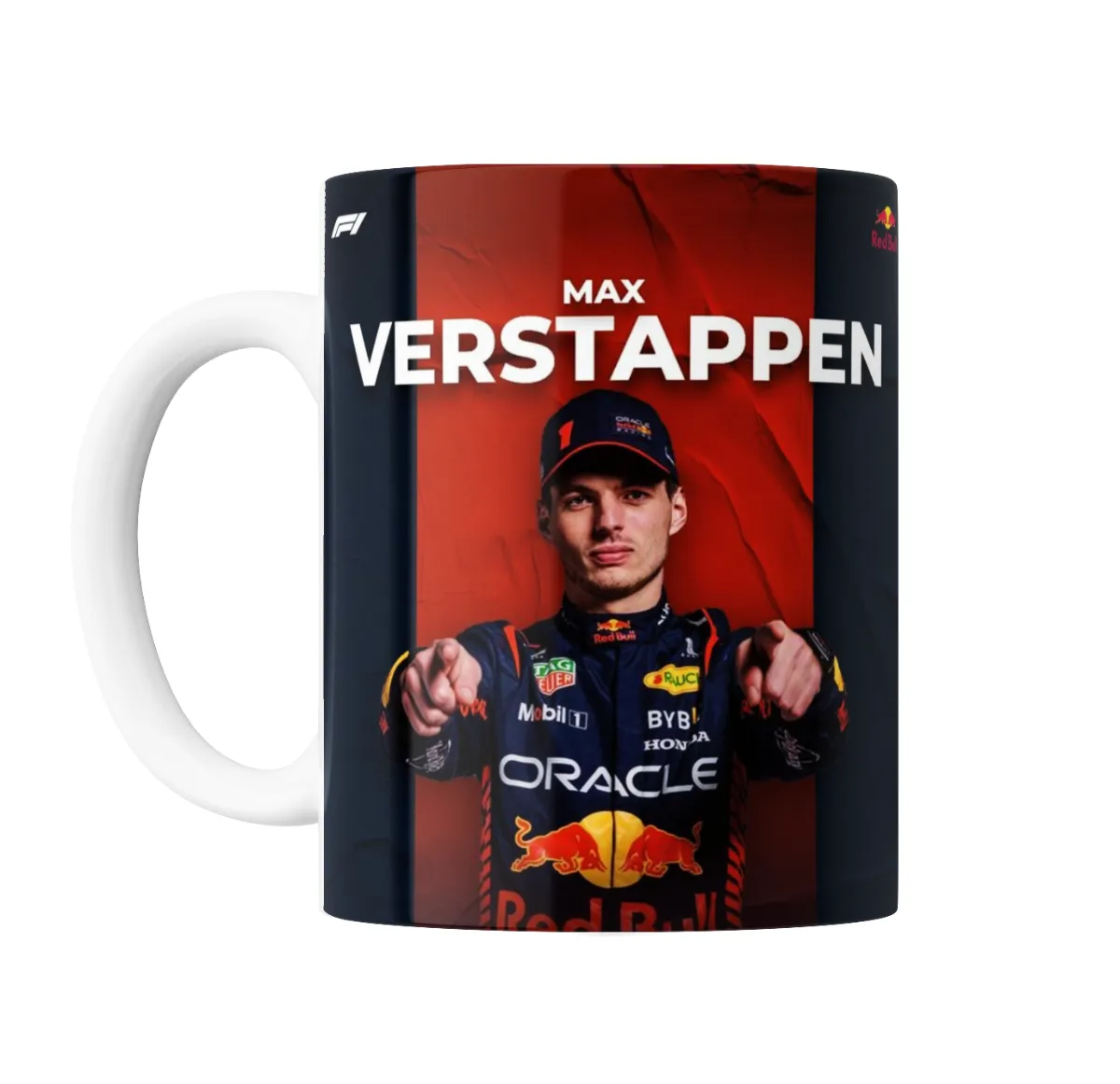 Taza de Cerámica Fórmula 1 Max Verstappen Red Bull - vista 2