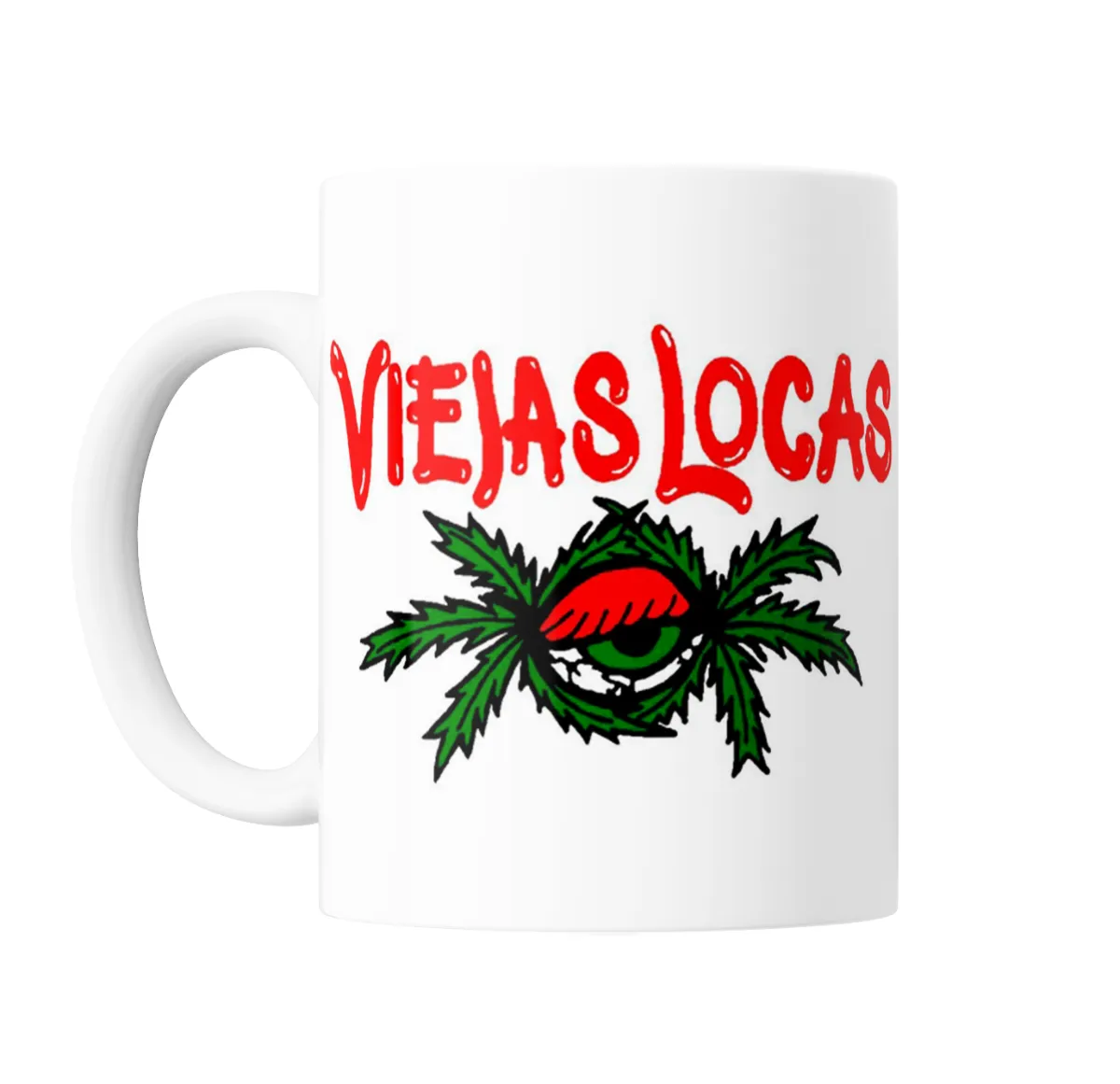 Taza de Cerámica Viejas Locas Logo Ojo con Hojas - vista 2