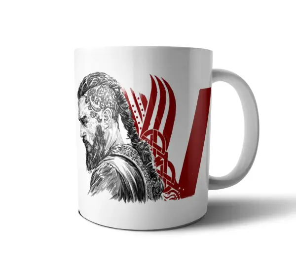 Taza de Cerámica Vikingos Ragnar Lothbrok