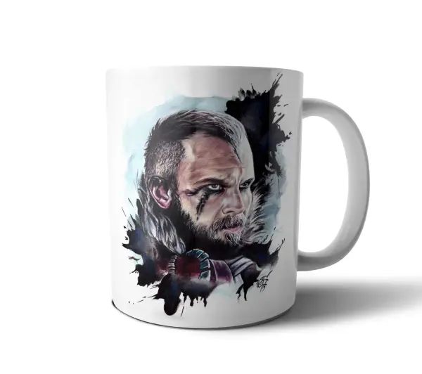 Taza de Cerámica Vikingos Floki Retrato