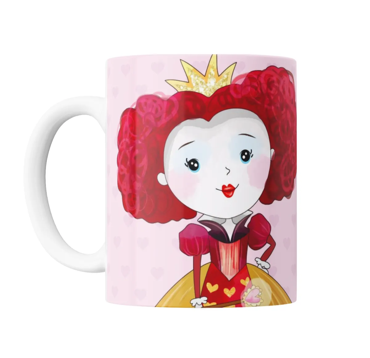 Taza de Cerámica Alicia en el País de las Maravillas Reina de Corazones - vista 2
