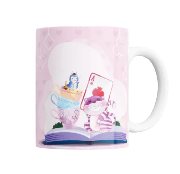 Taza de Cerámica Alicia en el País de las Maravillas Reina de Corazones