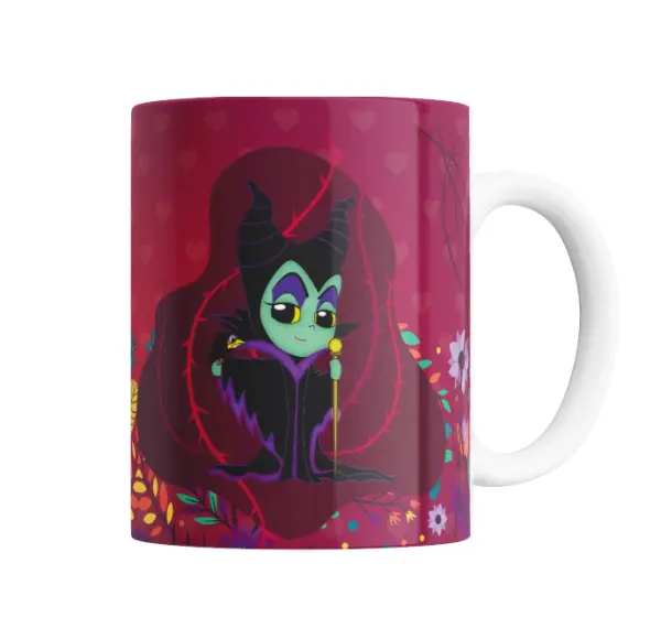 Taza de Cerámica Villanas Disney Maléfica Chibi