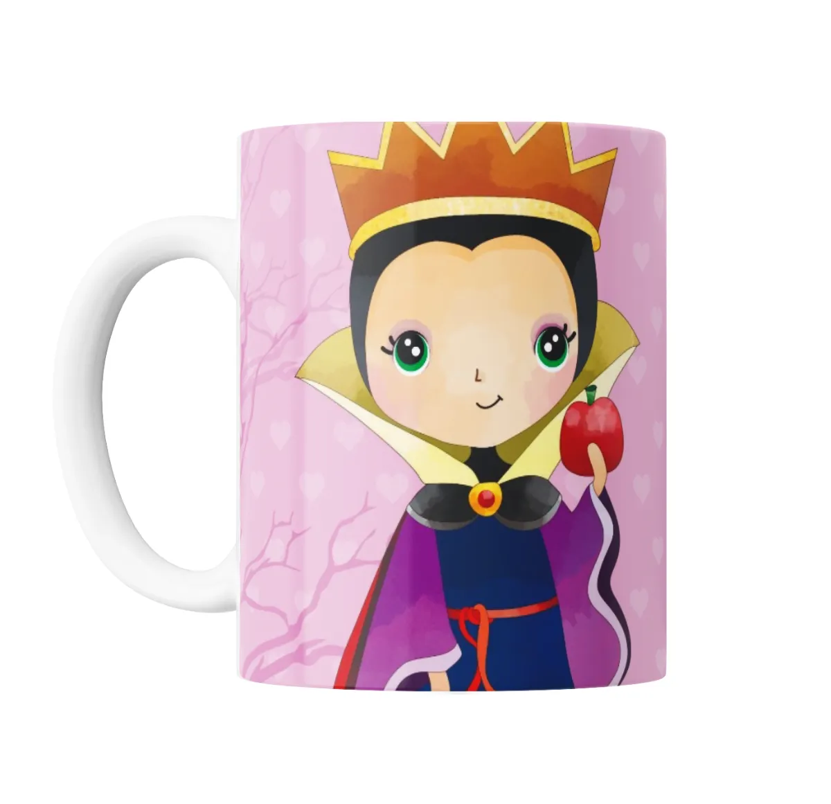 Taza de Cerámica Blancanieves Reina Malvada con Manzana - vista 2