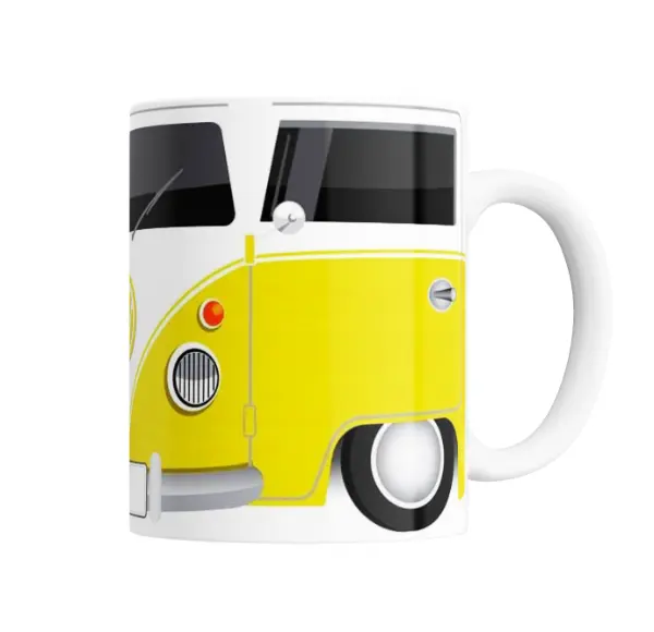 Taza de Cerámica Volkswagen Kombi Amarilla
