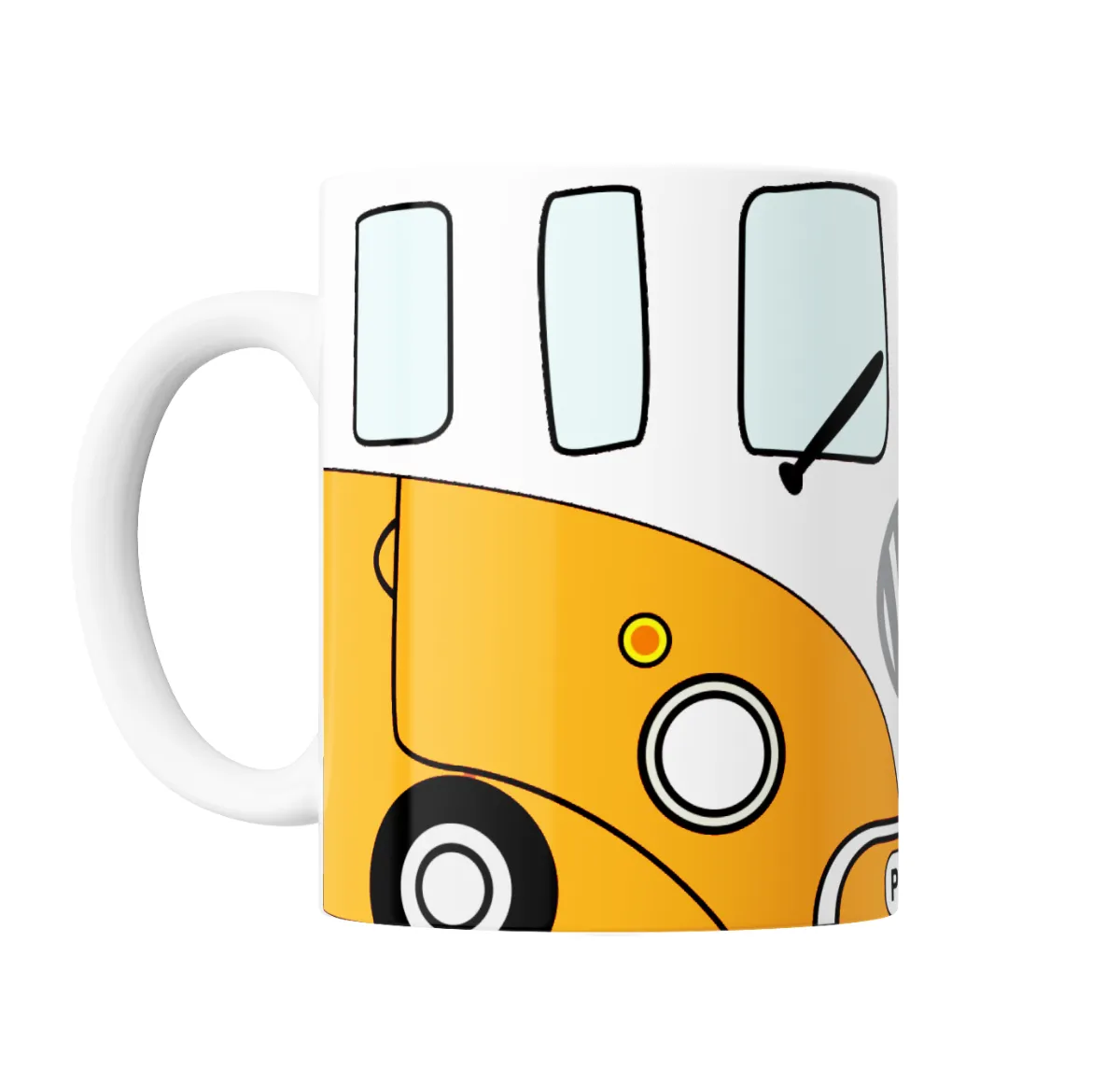 Taza de Cerámica Volkswagen Combi Amarilla - vista 2