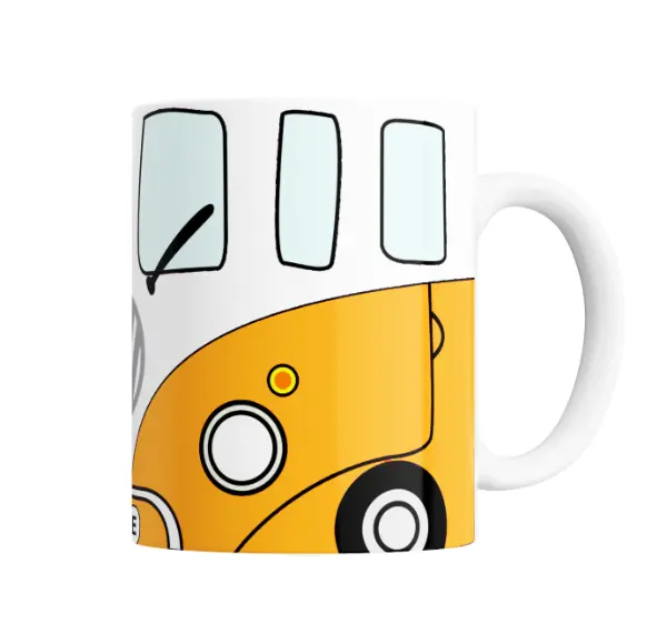 Taza de Cerámica Volkswagen Combi Amarilla