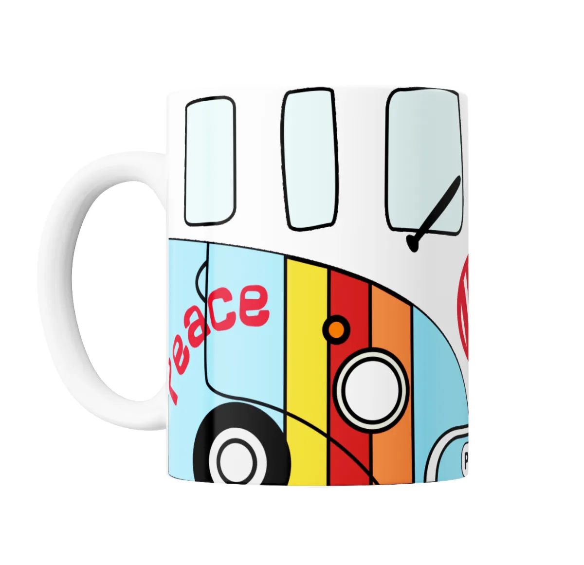 Taza de Cerámica Volkswagen Combi Kombi Multicolor - vista 2