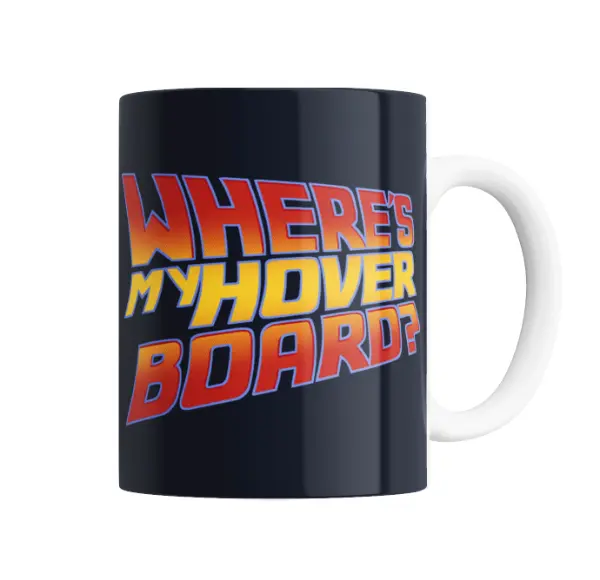 Taza de Cerámica Volver al Futuro Where's My Hoverboard?