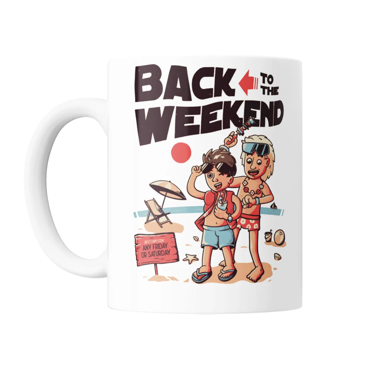 Taza de Cerámica Volver al Futuro Back to the Weekend - vista 2