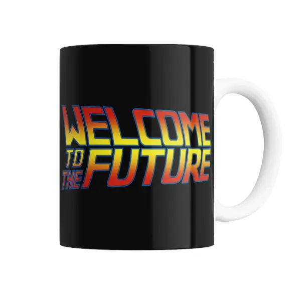 Taza de Cerámica Volver al Futuro Welcome to the Future