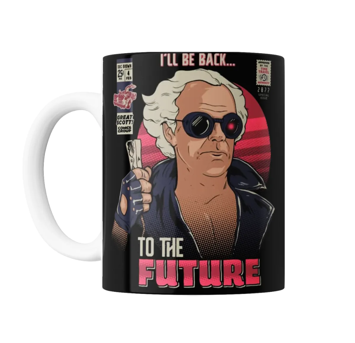 Taza de Cerámica Volver al Futuro Doc Brown Comic I'll Be Back - vista 2