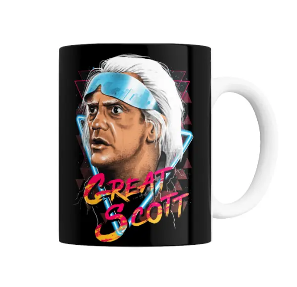 Taza de Cerámica Volver al Futuro Doc Brown Great Scott