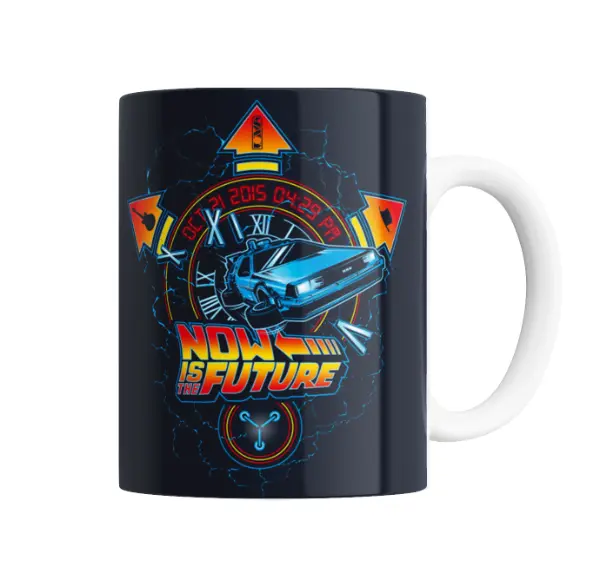 Taza de Cerámica Volver al Futuro Now Is The Future DeLorean