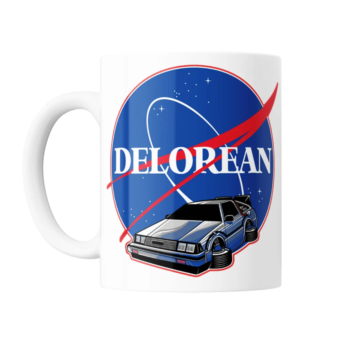 Taza de Cerámica Volver al Futuro DeLorean NASA - vista 2
