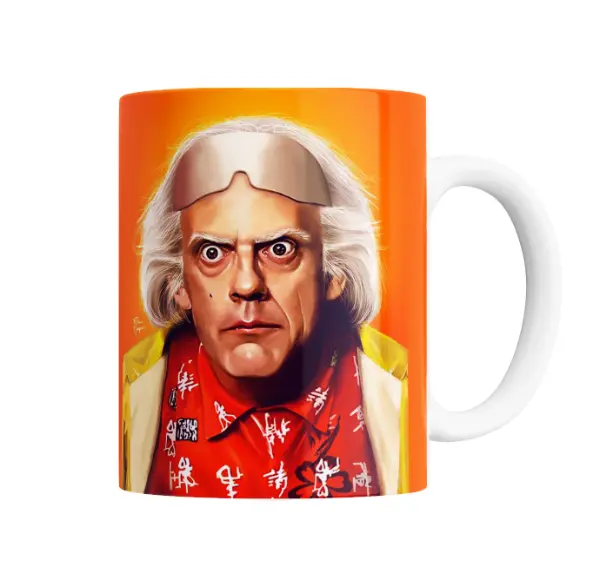 Taza de Cerámica Volver al Futuro Doc Brown Expresión