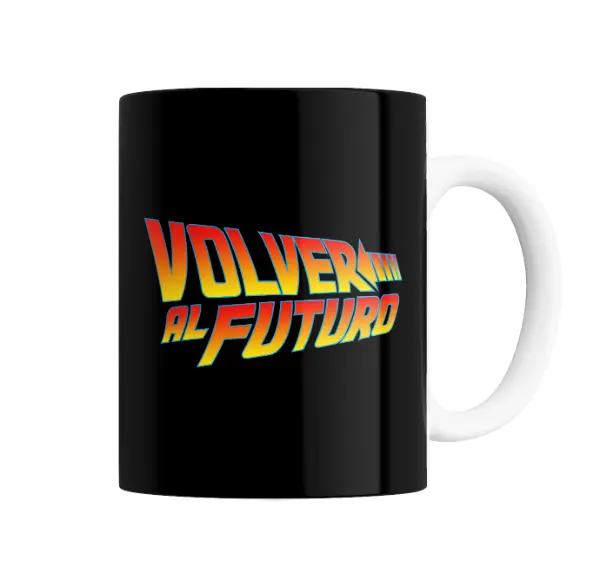 Taza de Cerámica Volver al Futuro Logo