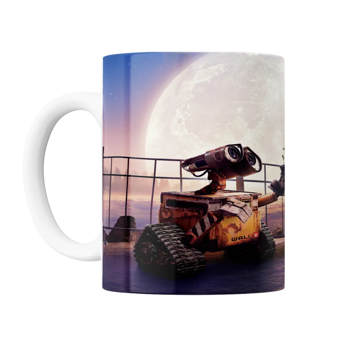 Taza de Cerámica Wall-E y Eve en la Tierra - vista 2