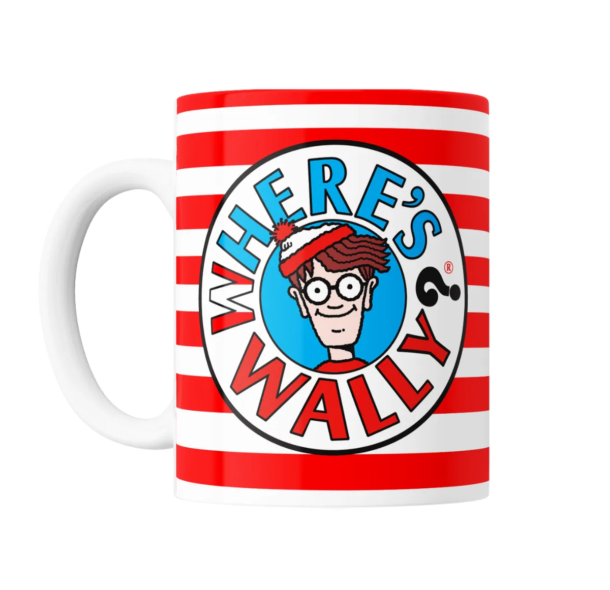 Taza de Cerámica Where's Wally Logo Rayas - vista 2