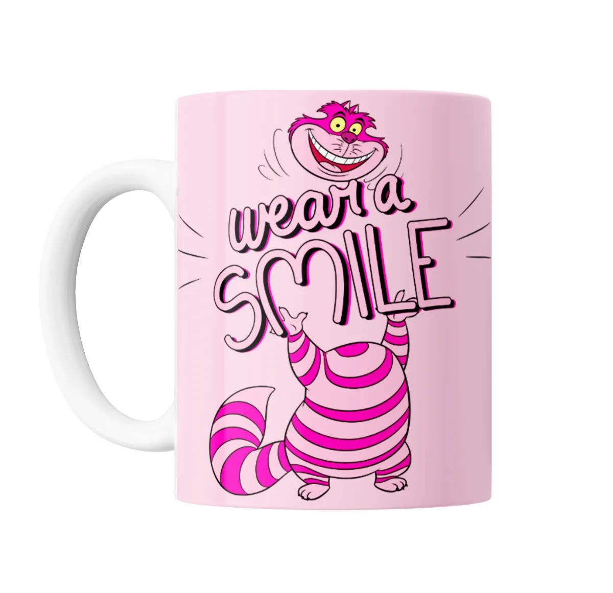 Taza de Cerámica Alicia Gato de Cheshire Wear a Smile - vista 2