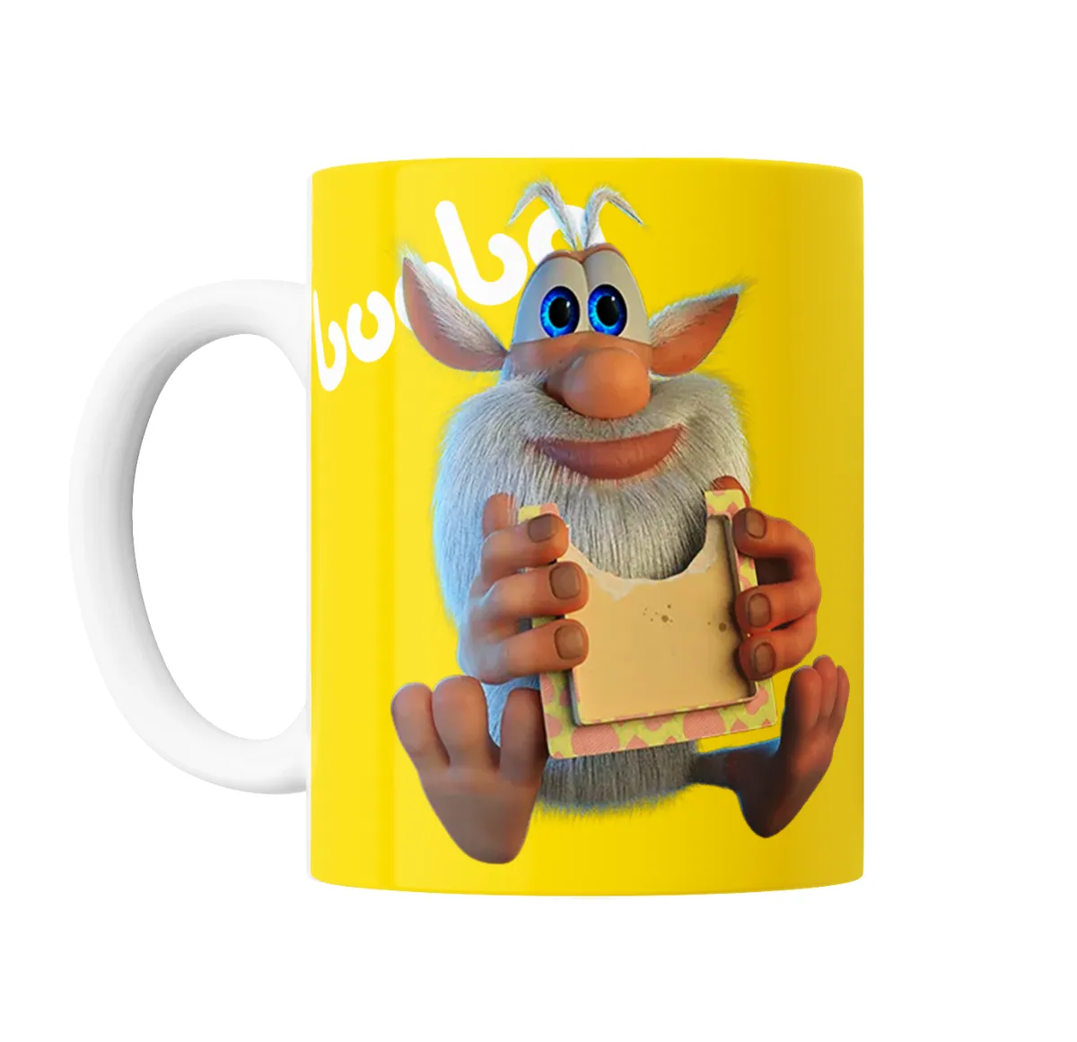 Taza de Cerámica Booba Sosteniendo Cuadro - vista 2