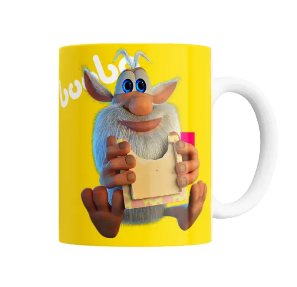 Taza de Cerámica Booba Sosteniendo Cuadro