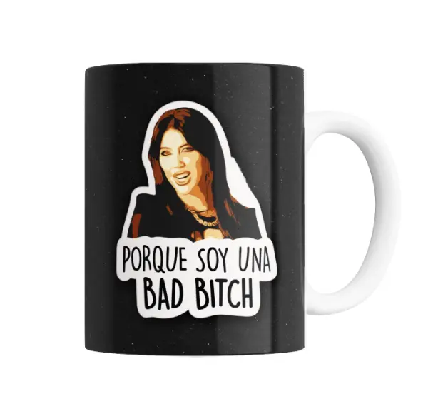 Taza de Cerámica Wanda Nara Porque Soy Una Bad Bitch